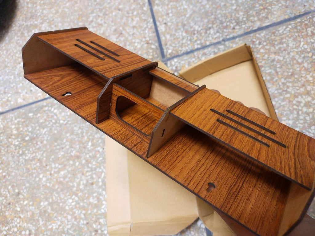 Wooden Key & Phone Holder with Phone Slots