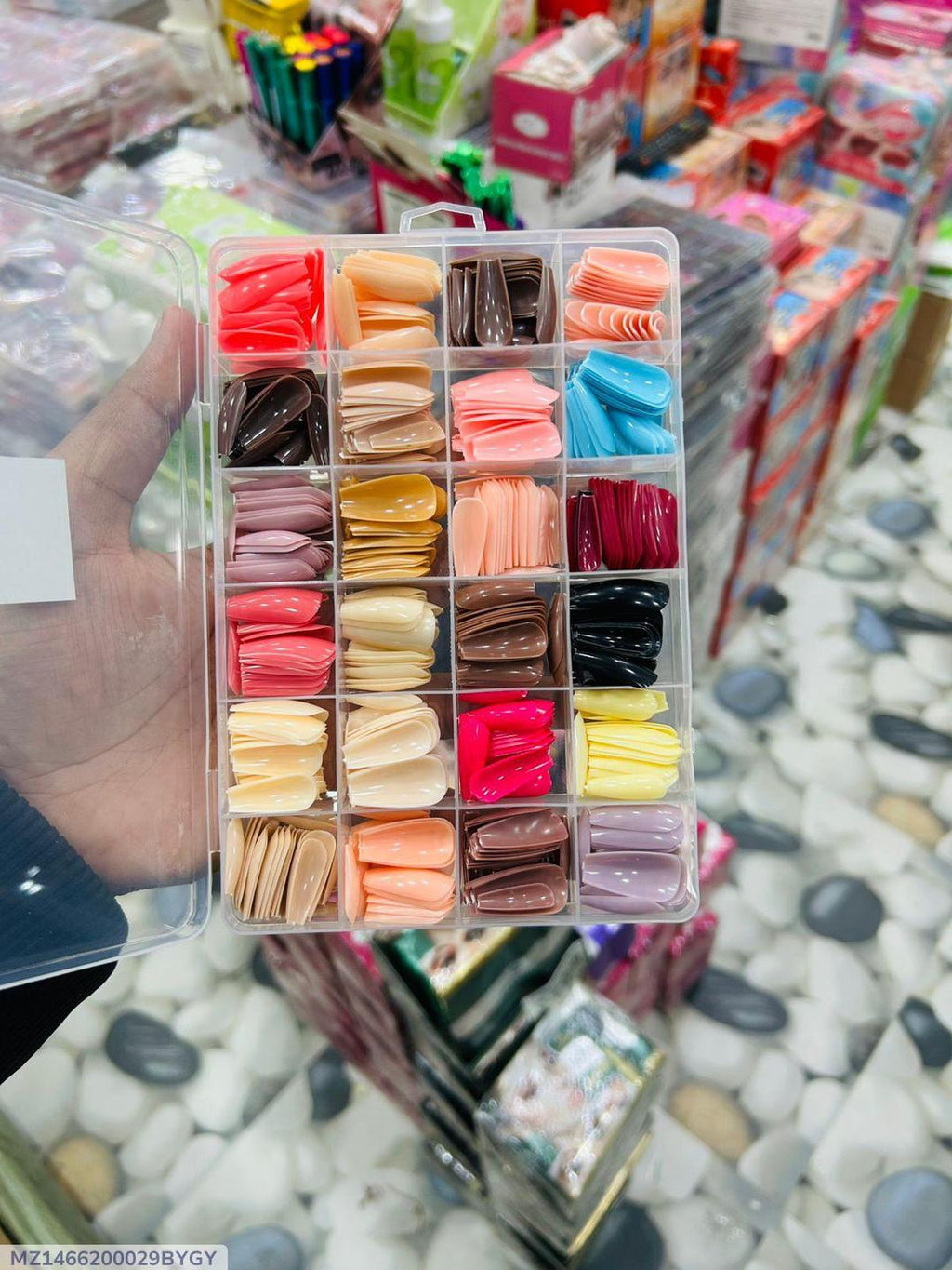 Acrylic Fake Nails 576 Pcs Customizable Set