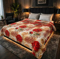 Stylish Fleece Printed Double Bed Blanket