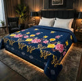 Stylish Fleece Printed Double Bed Blanket