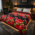 Stylish Fleece Printed Double Bed Blanket