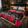 Stylish Fleece Printed Double Bed Blanket