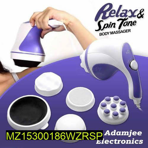 Portable Mini Electric Body Massager with 5 Attachments & 2500RPM