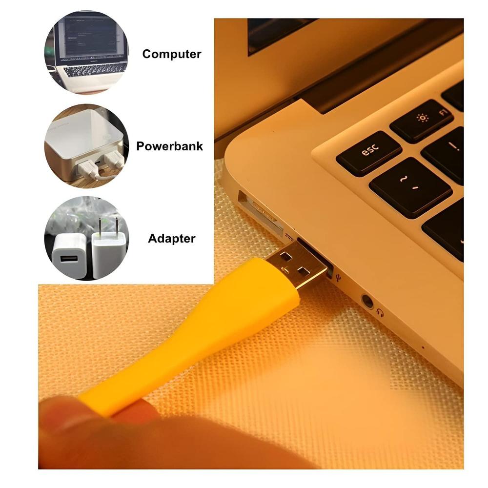 USB Rechargeable LED Light 5V Portable ABS Multi Color