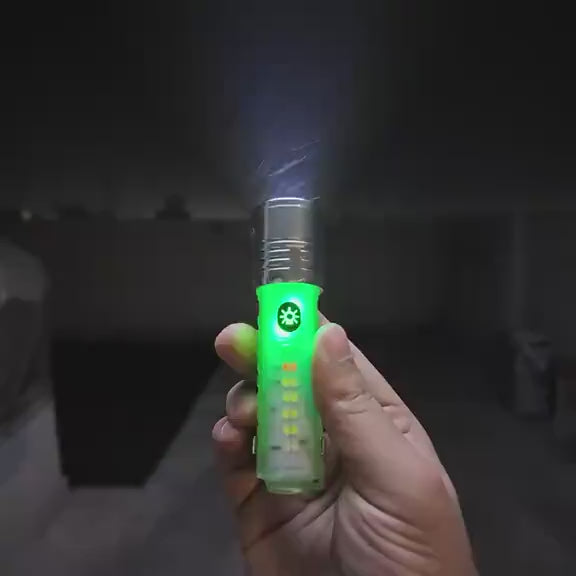 Rechargeable Green LED Flashlight with Type-C Port